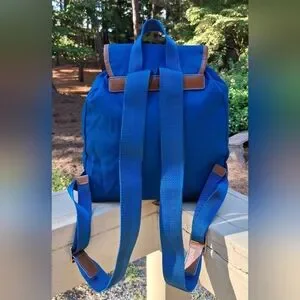 Coach | Bags | Coach Sawyer Unisex Blue Canvas Brown Leather 